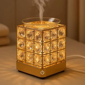 20 Luxury Crystal Touch Control Aroma Lamp Desktop Electric Essential Oil Diffuser For Spa Bathroom Relaxation Vibe